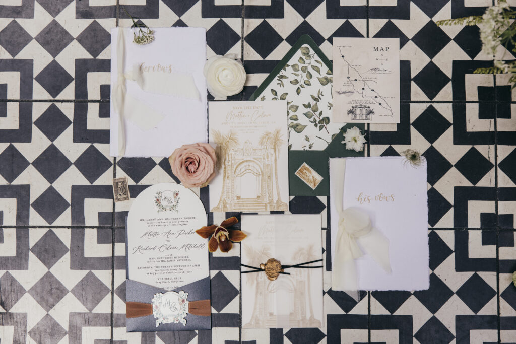 Elegant details from luxury wedding 
