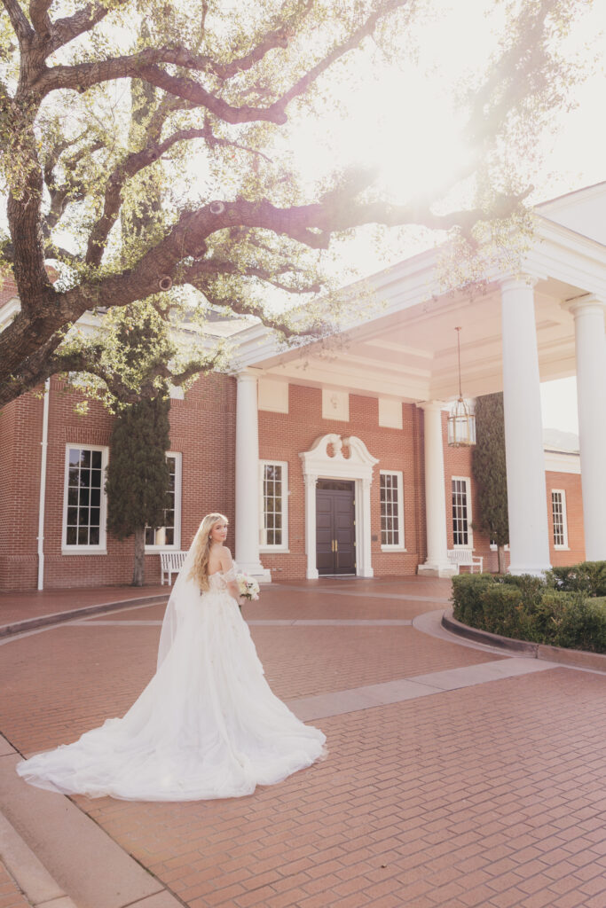 Bride portrait at Sherwood Country Club wedding editorial in Thousand Oaks California
