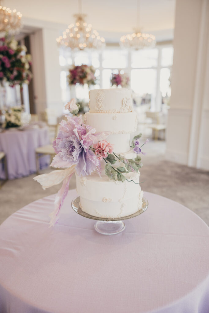 Wedding cake at Sherwood country club