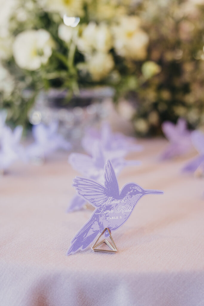 Elegant wedding reception table design at Sherwood Country Club
Table seating chart