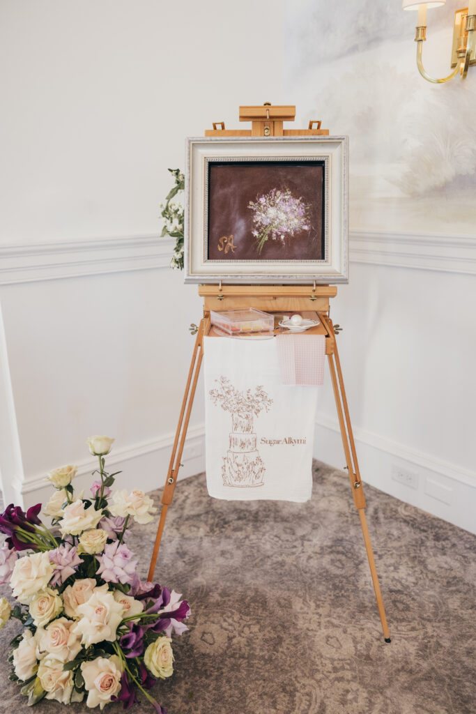 Elegant wedding reception table design at Sherwood Country Club