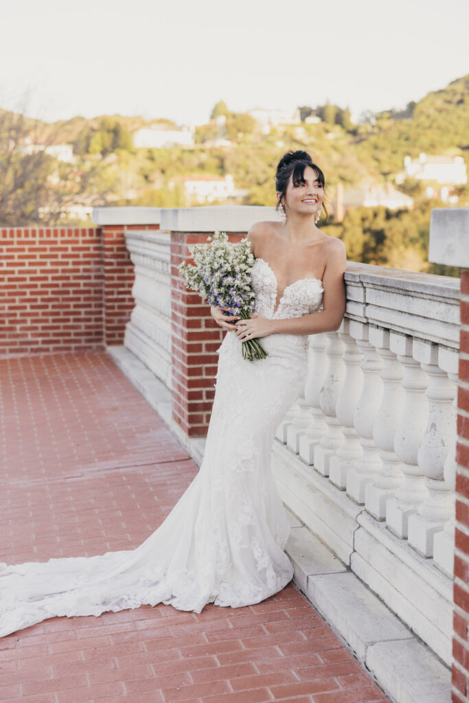 Bride portrait at Sherwood Country Club wedding editorial in Thousand Oaks California

