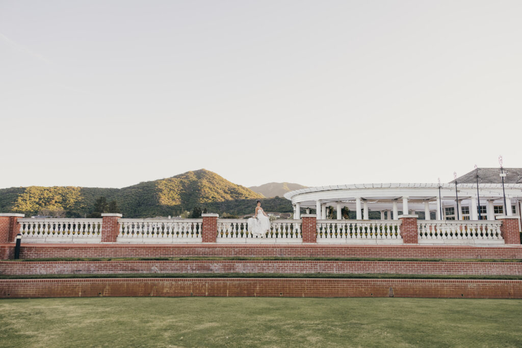 Bride portrait at Sherwood Country Club wedding editorial in Thousand Oaks California
